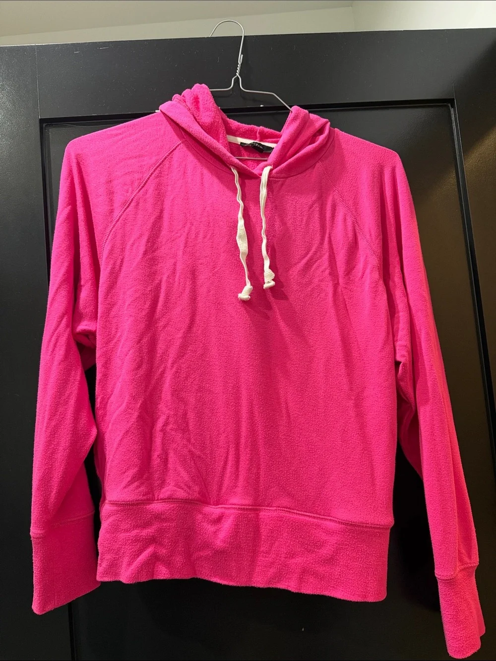 J. Crew Bright Hot Pink Hoodie Sweater